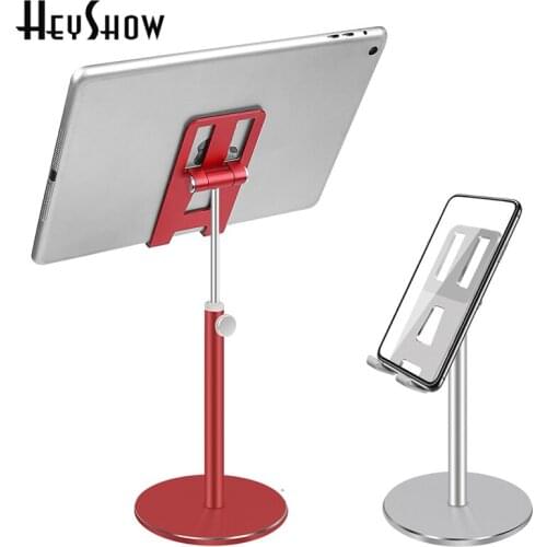 Aluminum Alloy Tablet Phone Holder Adjustable Height Tablet Desktop Stand For Mobile Phone Mount For iPad Air Pro 10.5" Stand