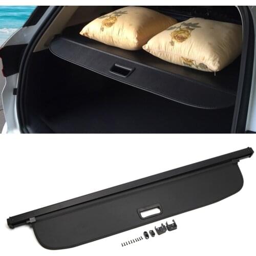 Black Rear Cargo Cover Trunk Shield Security Retractable Luggage Shade for Dodge Journey / Fiat Freemont 2009-2019