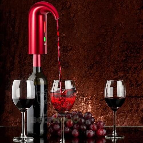 Electric Wine Aerator Portable Red Wine Decanter Automatic Cider Pourer Pump and Dispenser Bar Accessories USB Charging