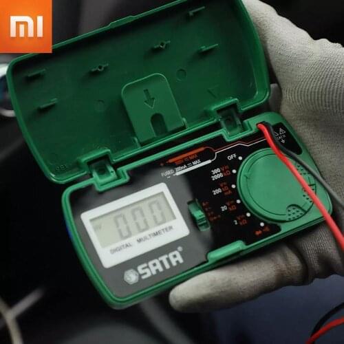Xiaomi Sata Mini Pocket Multimeter Full Range Overload Protection AC and DC Voltage Easy Measurement Measurable Continuity