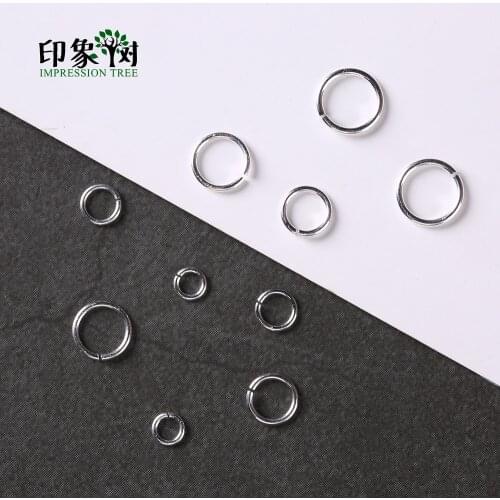 10pcs 4/5/6/7/8mm 925 Sterling Silver Round Jump Rings Open Split Jump Rings Jewelry Findings DIY Neckalce Jewelry Makings 92502