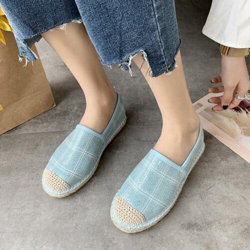 Fashion Personality Literary Lace-up Breathable Lightweight Casual Platform Shoes Luxury Shoes Women Mixed Color Plaid U25-18