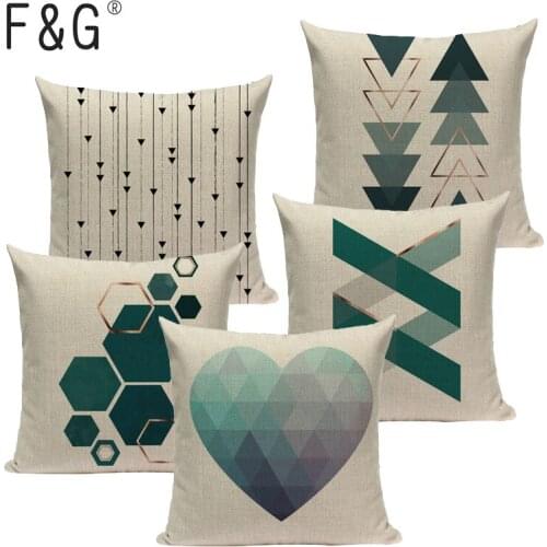 Abstract and geometrical pattern in cushion cover decorative pillows 45Cmx45Cm Square decorative print Custom throw pillows