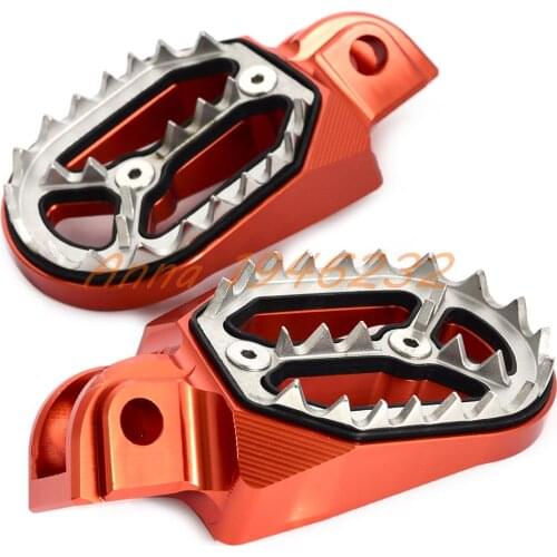 NICECNC Foot Pegs FootRest Pedals For KTM 65 85 125 200 250 300 350 400 450 525 530 EXC EXCF SX SXF XC XCF XCW FREERIDE 250R 300