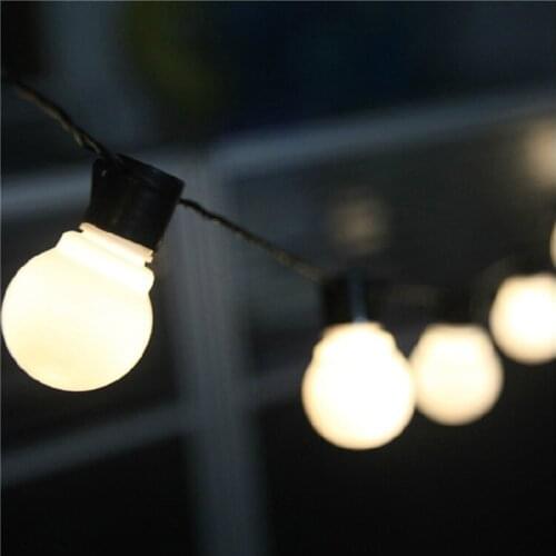 Novelty 20 LED G45 Globe Connectable Festoon Party Ball string lamps led Christmas Lights fairy wedding garden pendant garland