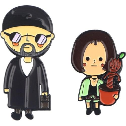 P4373 Dongmanli Good Quality Couples Hard Enamel Pin Badge Brooch Jewelry Gifts