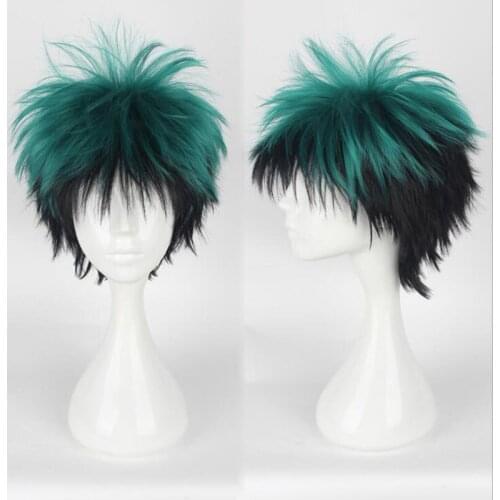 Anime My Hero Academia Cosplay Wig Izuku Midoriya Wig Boku No Hero Academia/Academy Cosplay Hair Izuku Midoriya Deku Wigs