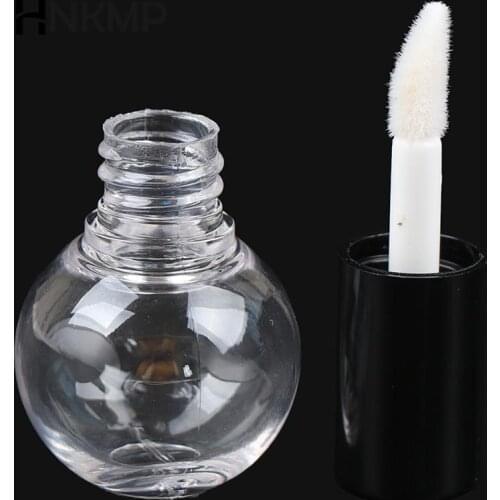 Empty Clear Lip Gloss Tube Lips Balm Bottle Brush Container Beauty Tool Mini Refillable Bottles Lipgloss Tubes 4cmX2.5cm