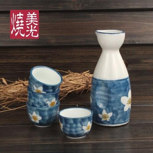 Christmas christmas Japanese style ceramic wine set wine pot cup porcelain gift wine bottle