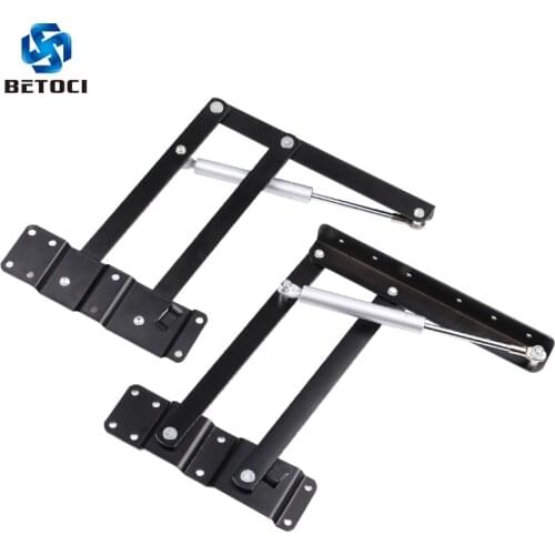 2pcs Folding spring tea table hinge furniture lifting roof mechanism hardware lifting frame coffee computer table frame