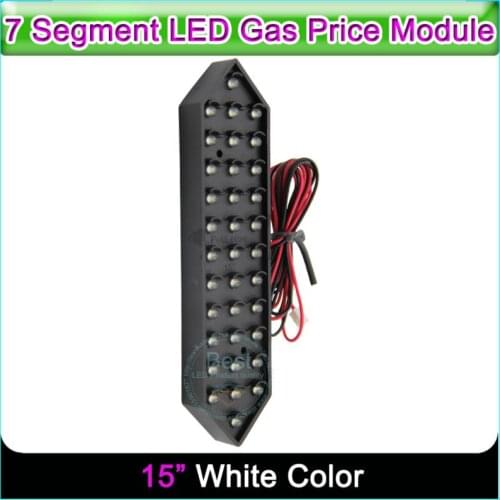 15" High Brightness White Color Digita Numbers 4digit 7segme Module LED Signs Advertising Board LED Temperature and Time Display