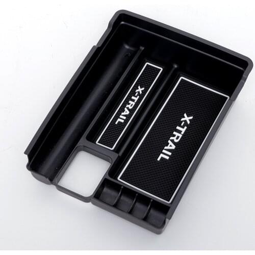 High Quality ABS For Nissan X-Trail X Trail T32 Rogue 2014 2015 2016 2017 Black Central Storage Pallet Armrest Container Box