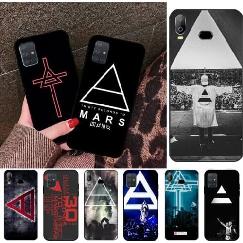 YJZFDYRM Thirty 30 Second To Mars Black Phone Case For Samsung Galaxy A01 A11 A31 A81 A10 A20 A30 A40 A50 A70 A80 A71 A91 A51