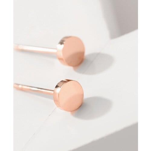 JUJIE Stainless Steel Stud Earrings For Women Minimalist Small Geometric Earings Fashion Jewelry Girls Dainty Earrings