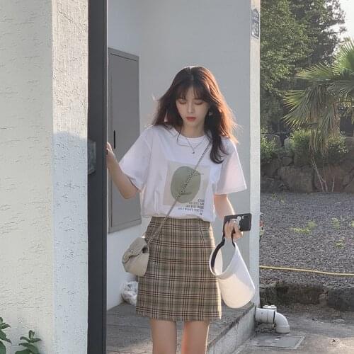 MISHOW 2 Piece Set Women 2019 Summer T-Shirt Top +Mini Skirt Suits Two Pieces Summer Clothes For Women MX19B3444 Sold Separately