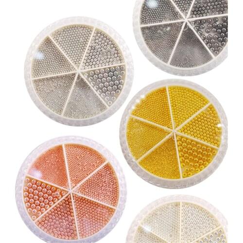 0.8-3.0mm 1 Box Caviar Metal Small Steel Ball 0.8-3mm Stainless Steel Caviar for Charm Small Steel Ball Metal Steel Ball