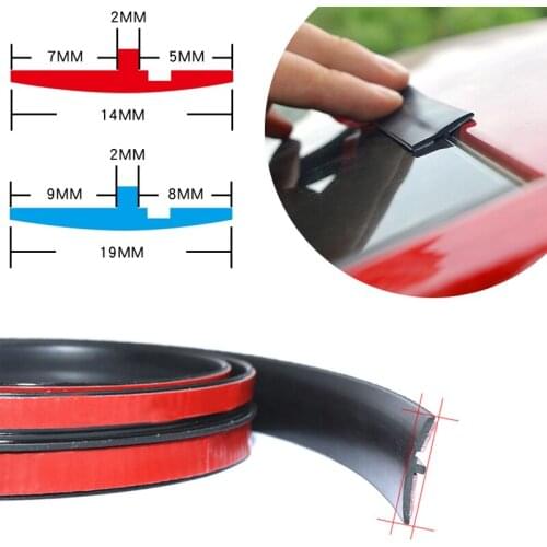 14mm/19mm*2m DIY Car Front Rear Windshield Sticker Car Window Sealant Rubber Stickers Sunroof Triangular Window Sealed Strips