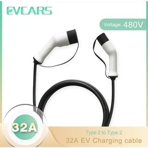 32A 22KW 3Phase Ev Charger Cable Type2 to Type2 For Electric Vehicle Charging Wallbox