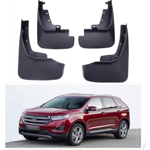 4pcs Molded Car Mudflaps Front Rear Mudguards for Ford Edge 2015~2019 2016 2017 Splash Guards Mud Flap Car fender Flares