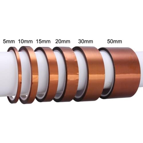 5/10/15/20/30/50mm High Temperature Polyimide Tape Heat Resistant Adhesive Insulation Tape for BGA PCB SMT Repair Tools