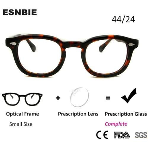 Acetate Depp Designer Frames For Prescription Glasses Men Round Occhiali Donna Diopter Myopia Eyewear Okulary Korekcyjne Damskie