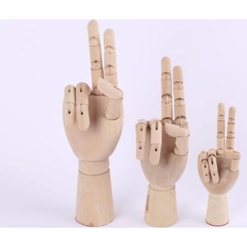 10 inch female /12 inch male hand model wooden joint for Artistic Sketch Painting Hand Doll Comics tools free shipping