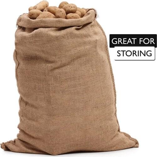 Coffee Potato Burlap Jute Storage Bag Sacks Kids Game Race Seed Store Bags Crop Storage Bag SandBaggy Household Packaging Tool