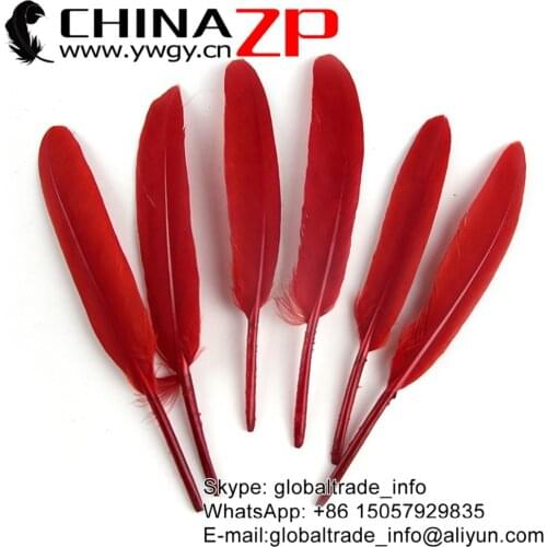 Gold Supplier CHINAZP Factory 100pcs/color/lot Dyed Red Duck Cochettes Loose Feathers