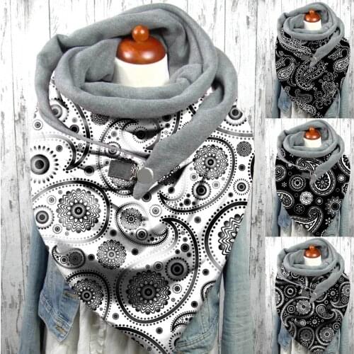 2021 New Arrival Women Winter Warm Scarf Female Soft Wrap Casual Warm Scarves Shawls Fashion Animal Comfortable Soft Foulard