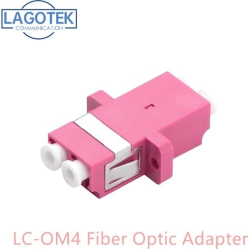 OM4 LC UPC Mulit mode Fiber optic Adapter OM4 LC UPC Optical fiber coupler LC Fiber flange LC UPC connector 100G