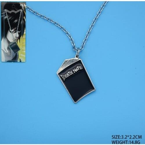 Cartoon Death Note Yagami Light Ryuuku metal pendant alloy fashion chain necklace