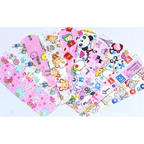 Cute Cartoon Children Band Aid Waterproof Breathable Adhesive Bandages First Aid Emergency Hemostatic Sterile Stickers for Kids