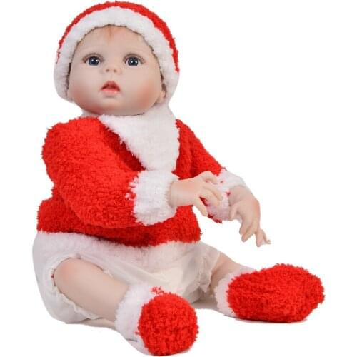 Full silicone 23"57cm Reborn babies doll baby reborn white skin dolls bonecas Toys birthday Xmas gifts collection hot sale girls
