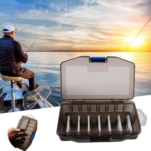 Portable Detachable Multi-Grid PP Plastic Fishing Tackle Fake Bait Storage Box Fishing Tackle Fake Bait Storage Box Storage Hot