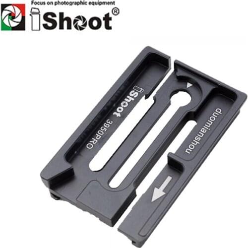 IShoot QR Plate Adapter Converter for 39mm Arca-Swiss Used to Manfrotto 50mm MVH500 MVH700 Gitzo G series, GH series Fluid Head