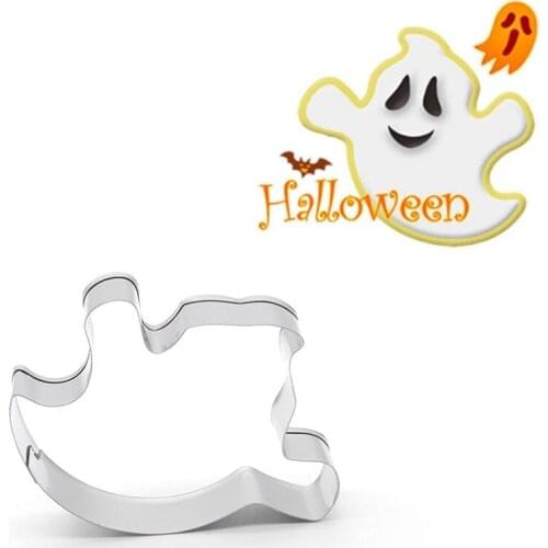 Ghost Cookie Cutter Stainless Steel Biscuit Knife Baking Fruit Kitchen Mold Embossing Printing