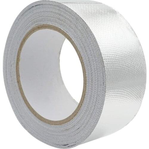 Self-adhesive Glass Fiber Aluminum Foil Tape High Temperature-resistant Waterproof Radiation Protection Duct Sealing Tape 0.15MM