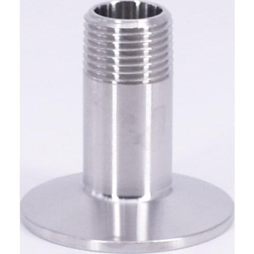 1/2" BSPT Male x 1.5" Tri Clamp SUS 316L Stainless Steel Sanitary Coupler Fitting Homebrew Beer
