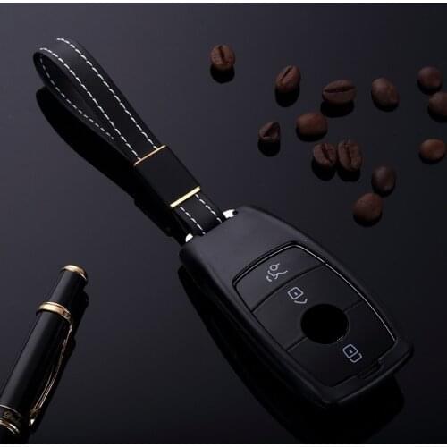 YooToBo For Mercedes Benz 2017 E Class W213 Aluminum Alloy key chrome Chain Ring Cover Kkey Case MentalCar Styling Accessories