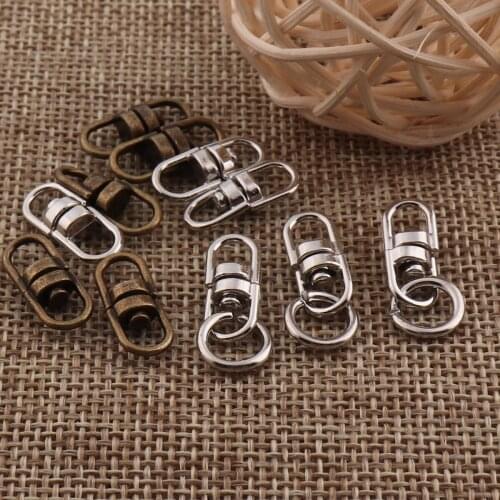 50-100 PCS Antique Bronze/Silver Swivel Hook Clasps,7mm Hook Clasps Claws,Carabiner Snap,Buckle Gate Bag,Handbag Snap,Purse Hook