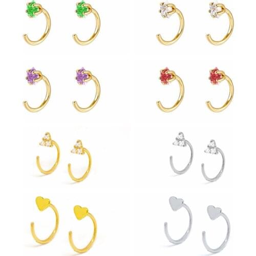 925 Silver Ear Needle Pave Crystal Flower Earrings Women Simple Fashion Cute Wedding Earrings Jewelry Accessories Gifts