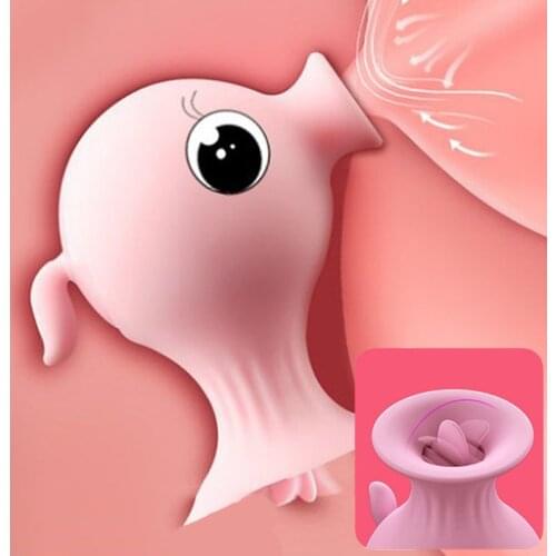 Sucking Tongue Licking Vibrator Clitoris Massage Sucker Vagina Stimulator Anal Nipple Female Masturbator Pussy Sex Toy for Women