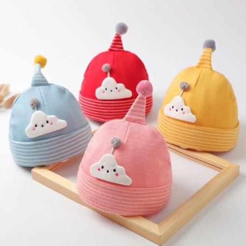 2021 Winter Cute Cartoon Beanies for Newborn Baby Boys Girls Infant Hats Cotton Soft Warm Knitted Hat Cap 0-12M