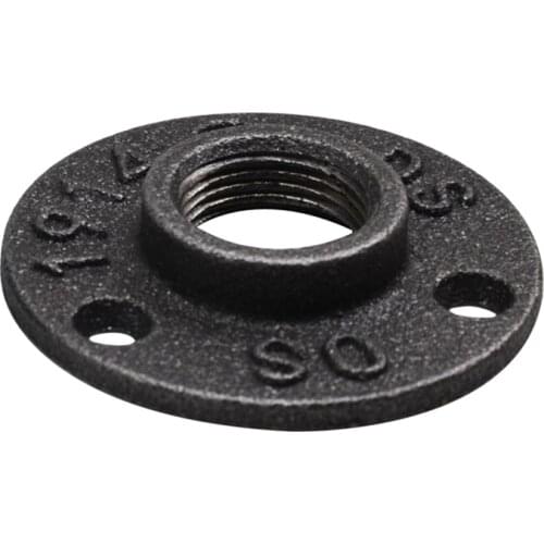 6pcs DN15 Iron Pipe Fittings Wall Mount Floor Antique Flange Hardware Tool Cast Iron Floor Flanges