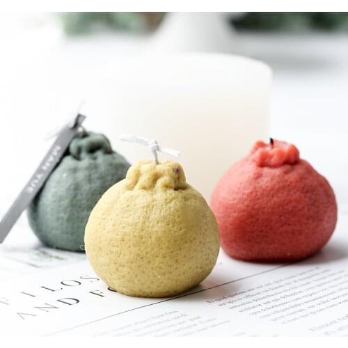 Big Orange Shape Candle Mold Silicone Soap Making Mould DIY Fondant Cake Decorating Tools Handmade Clay Craft Plaster Decoration