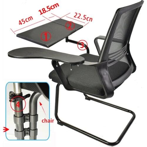 D-mount Multifunctional Full Motion round chair clamping Keyboard Support Laptop Desk Holder Mouse Pad Stainless steel 20kg