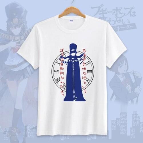 Japanese Anime Boogie pop doesn't laugh Cosplay T Shirt Cartoon Boogiepop 3D Printed Summer T-Shirt Graphic Top Tee Costume
