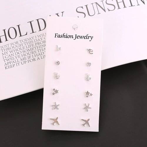 Htzzy Women's Silver Earrings
