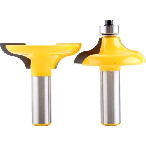 2 PC 1/2" Shank Entry Door for Long Tenons Router Bit woodworking cutter woodworking bits Tenon Cutter for Woodworking Tools