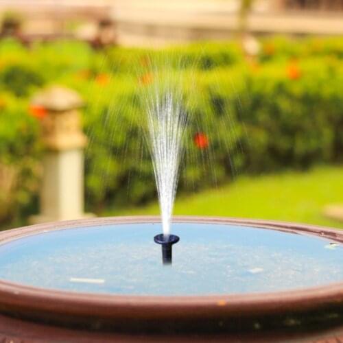 Summer Floating Solar Fountain Waterfall Fountain Pool Pond Bird Bath Solar Panel Powered Fountain Water Pump Garden Decor